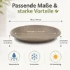 Pflanztopfuntersetzer Mira Taupe Ø 34cm - Frostsicher & Produktbild-Vorschau 3