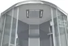 SAT Komplettdusche Viertelkreis 90x90 cm 6mm Produktbild-Vorschau 4