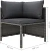 vidaXL 8-tlg. Garten-Lounge-Set mit Kissen Poly Rattan Grau Produktbild-Vorschau 14