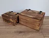 2 Holzkisten Mit Klappe, Kästen Mit Deckel, Holzkisten, Zur Produktbild-Vorschau 10