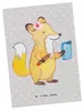 Mr. & Mrs. Panda Postkarte Auszubildende Herz - Grau Produktbild-Vorschau 1