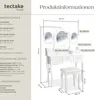 tectake® Schminktisch 90 x 40 x 145 cm Produktbild-Vorschau 5