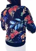 A person wearing a bomber jacket with a floral print. Anteprima dell’immagine prodotto