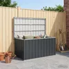vidaXL Zahradní box antracit 129x67x65 cm Náhled obrázku produktu 1