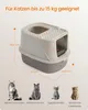 Feandrea Katzenklo groß XXL, Katzentoilette mit Deckel, mit Produktbild-Vorschau 7