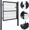 UISEBRT 100 x 100 cm Gartentür Gartentor Anthrazit mit Produktbild-Vorschau 1