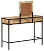 vidaXL Coiffeuse marron 100 x 40 x 120 cm bois massif Voir les images du produit 5