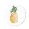 MuchoWow® Mauspad Mousepad Ananas - Aquarellfarbe - Weiß Produktbild-Vorschau 1