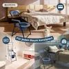 A collage showing a portable toilet chair in different settings: a bedroom, a bathroom, and a hospital room. Anteprima dell’immagine prodotto