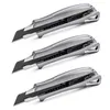 3er Set Profi Cuttermesser aus Aluminium Teppichmesser mit Produktbild-Vorschau 1