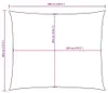 vidaXL Sonnensegel Oxford-Gewebe Rechteckig 4x6 m Rot Produktbild-Vorschau 8