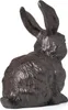 Figurine de décoration lapin en fonte brune look antique - Voir les images du produit 7