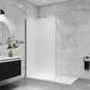 100x200cm WALK IN Duschwand Milchglas 10mm NANO ESG Glas Produktbild-Vorschau 1
