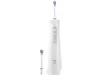 A white electric oral irrigator with two brush heads, presented against a white background. Náhľad obrázku produktu