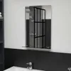 vidaXL Nástenné zrkadlo s policou 40 × 60 cm z tvrdeného Náhľad obrázku produktu 2