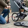 Fahrrad-Standpumpe, für Ventile Presta, Schrader, Dunlop, Produktbild-Vorschau 7