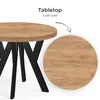 Kulatý rozkládací jídelní stůl, PERO, loftový styl, Náhled obrázku produktu 3