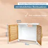 osoltus Bad Waschbecken Unterschrank Kopenhagen Bambus Holz Produktbild-Vorschau 4