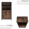 Buffet Doncaster 60x38x125cm - Bois foncé industriel, Voir les images du produit 3