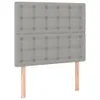 The Living Store Bettgestell mit Kopfteil Hellgrau 100x200 Produktbild-Vorschau 7