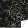 MuchoWow® Poster Deutschland - Schwarz und Gold - Fürth - Produktbild-Vorschau 1