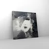 Bild auf Leinwand - Leinwandbild - Frau Gesicht - 40x40cm - Produktbild-Vorschau 4