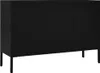 vidaXL Sideboard Schwarz 105x35x70 cm Stahl und Hartglas Produktbild-Vorschau 5