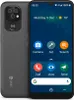 A Doro 8100 smartphone is shown from the front and back, displaying its screen with app icons and the time. Voir les images du produit
