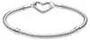 PANDORA damesarmband van sterling zilver met hartvormige Productafbeelding-voorbeeld 6