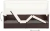 vidaXL Gartensofa mit Sonnendach Poly Rattan Braun Produktbild-Vorschau 4