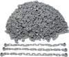 A pile of gray LEGO chains and three individual chains laid out below. Podgląd zdjęcia produktu