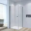 AQUABATOS® Eckeinstieg Duschkabine, Drehtür Seitenwand Produktbild-Vorschau 1