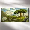 Wandbild Leinwand Bilder Wanduhr 60x30 Malen von Fantasie Produktbild-Vorschau 2
