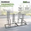 Fahrradständer für 4 Fahrräder höhenversetzt 140 x 75,5 cm Produktbild-Vorschau 2