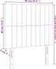 vidaXL LED Kopfteil Blau 90x5x118/128 cm Stoff -  Kopf- & Produktbild-Vorschau 7