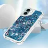 iPhone 16 Hülle - Coverup Liquid Glitzer Back Cover - Blau Produktbild-Vorschau 4