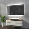 Badspiegel mit LED Beleuchtung und Touch-Schalter - Assen - Produktbild-Vorschau 3
