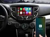 The image shows the interior of a car with a smartphone connected to the car's infotainment system via Apple CarPlay. Produktbild-Vorschau