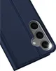 Close-up view of a dark blue phone case, showing the camera module. Produktbild-Vorschau