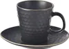 Filiżanka ze spodkiem do kawy espresso ceramiczna czarna Podgląd zdjęcia produktu 4