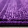 A close-up, low-angle view of a purple carpet. Voir les images du produit