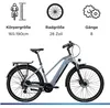 Zündapp Z810 E Bike Trekkingrad 28 Zoll 550 Wh grau Produktbild-Vorschau 3