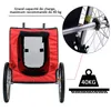 Carrosse pour chien Remorque de vélo Pliable avec fenêtres Voir les images du produit 5