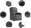 Relaxsessel Grau Echtleder Produktbild-Vorschau 5