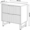 HOME DELUXE Table de chevet NYLA - 45 x 61 cm | Commode de Voir les images du produit 7