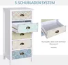 HOMCOM Kommode Schubladenkommode mit 5 Schubladen, Produktbild-Vorschau 5