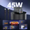 45W GaN II 3A 20V QC3.0 PD3.0 USB C USB A rýchla nabíjačka Náhľad obrázku produktu 7