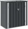 vidaXL Contenitore da giardino nero 101,5 x 57 x 100,5 cm Anteprima dell’immagine prodotto 1