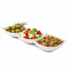 Servírovací tanier obdĺžnikový 31 cm biely – 3-dielny, Náhľad obrázku produktu 1