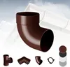 RAINWAY S Regenrinnen System (Rohrbogen 87° einfach braun) Produktbild-Vorschau 1